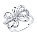 Silver ring with synthetic stones
