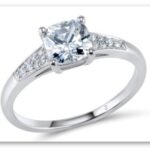 Silver ring with synthetic stones