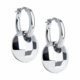 Silver earrings without stones