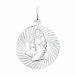 Silver zodiac pendant