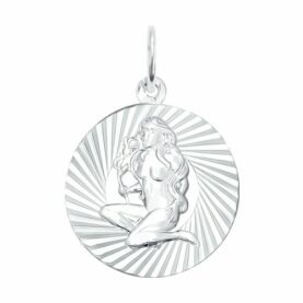 Silver zodiac pendant