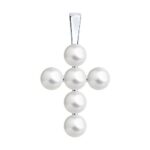 Silver pendant with pearls