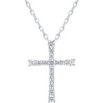 Silver pendant with synthetic stones