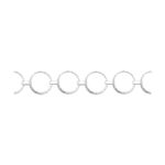 Rhodium-plated silver bracelet