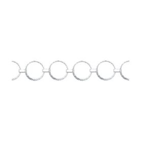 Rhodium-plated silver bracelet
