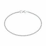 Silver bracelet without stones