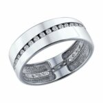 Silver ring with synthetic stones