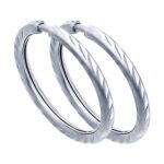 Silver earrings, 10mm