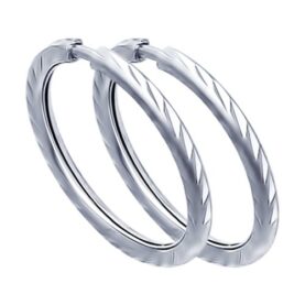 Silver earrings, 10mm