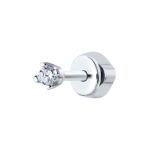 Silver mono-earring