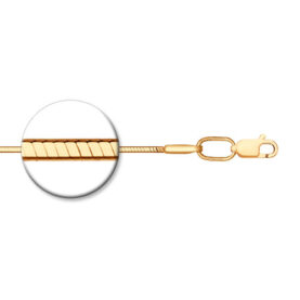Gold-plated silver chain