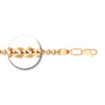 Gold-plated silver chain