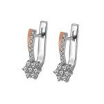 Sudraba auskari ar cirkonijiem
