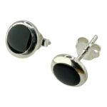 Sudraba auskari-nagliņas ar emalju