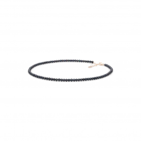 Silver necklace with pearls