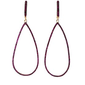 Stella jewelry gold-plated silver earrings with synthetic stones