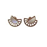 Stella jewelry gold-plated silver earrings with synthetic stones