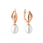 Sudraba auskari ar pērlēm
